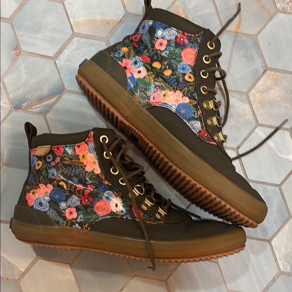 Rifle Paper Keds Waterproof Boots